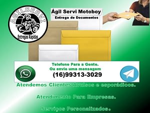 Agilservi Entregas Rápidas a opção eficiente em entrega de documentos, encomendas e serviços personalizados de motoboy aqui em Ribeirão Preto.