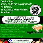 A Ágil Servi entregas rápidas especiais.