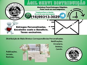 Agilservi Entregas Rápidas a opção eficiente em entrega de documentos, encomendas e serviços personalizados de motoboy aqui em Ribeirão Preto.