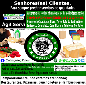 A Ágil Servi Entregas Rápidas AgilServi Motoboy