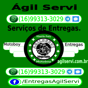Entregas Rápidas em Ribeirão preto.Ágil Servi.